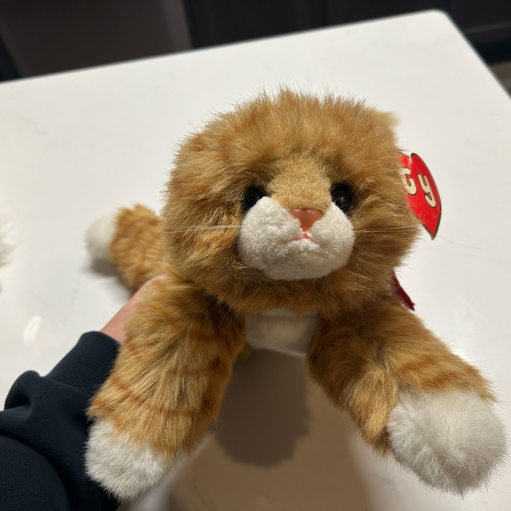 Vintage Ty Classic “Al E. Kat” Orange Tabby Cat Plush Doll